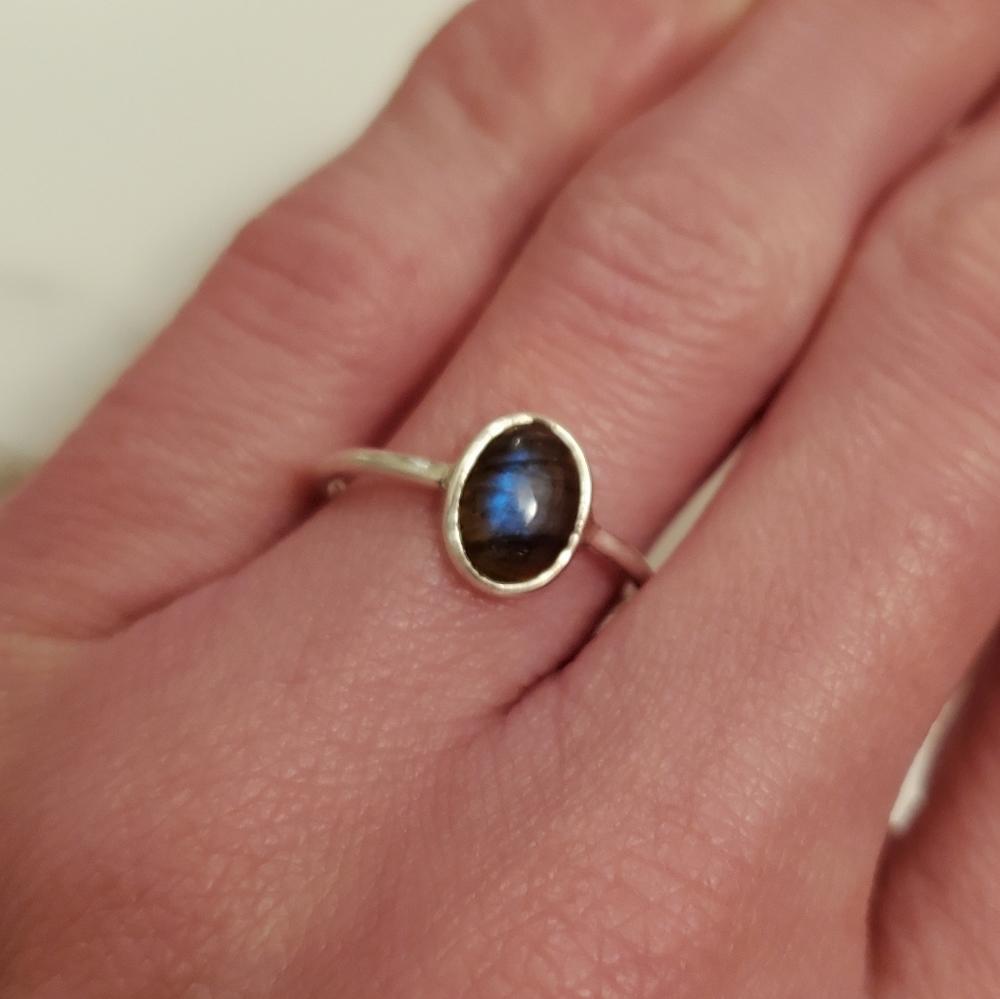 Labradorite Silver Ring - image 8
